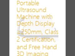Appareil d'échographie portable avec affichage de la profondeur ≥250mm, certification Classe 2 et imagerie 3D à main levée